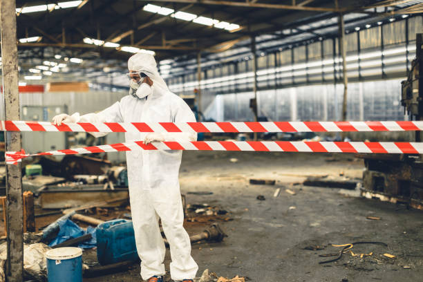 Professional Sewage Cleanup technician working in Hudson, OH